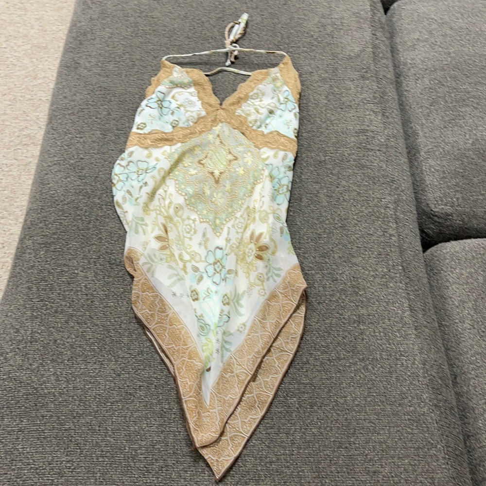 Soft floral halter